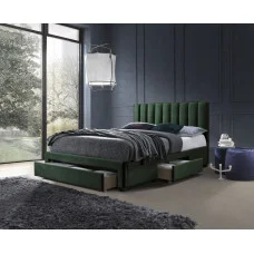 GRACE bed, DARK GREEN VELVET